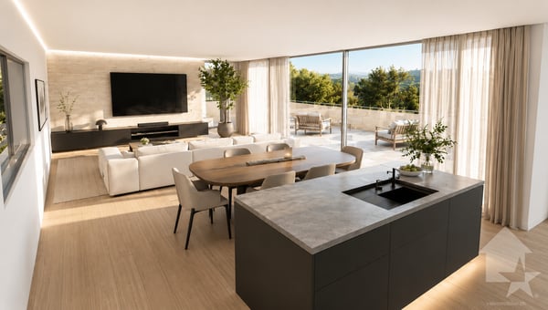 Magnifique projet d'attique de 215 m2, garage double et terrasses ! 2