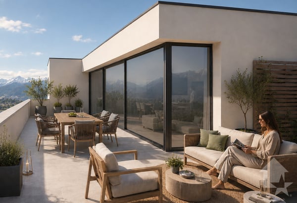 Magnifique projet d'attique de 215 m2, garage double et terrasses ! 1