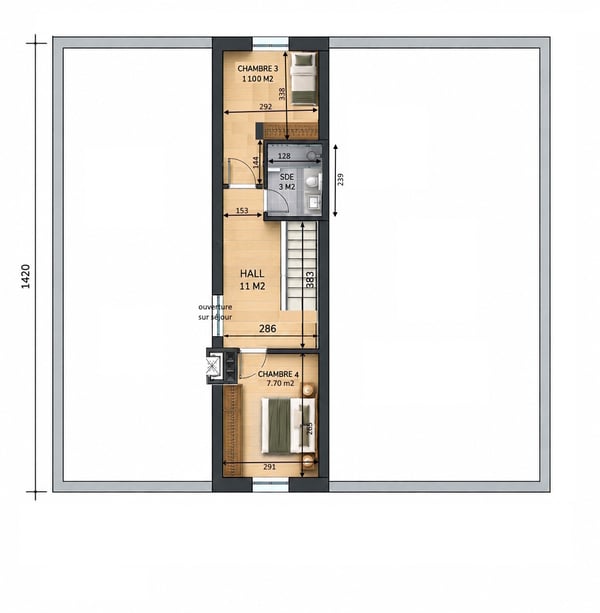 Choëx, duplex de 5.5 pièces dans les combles 12