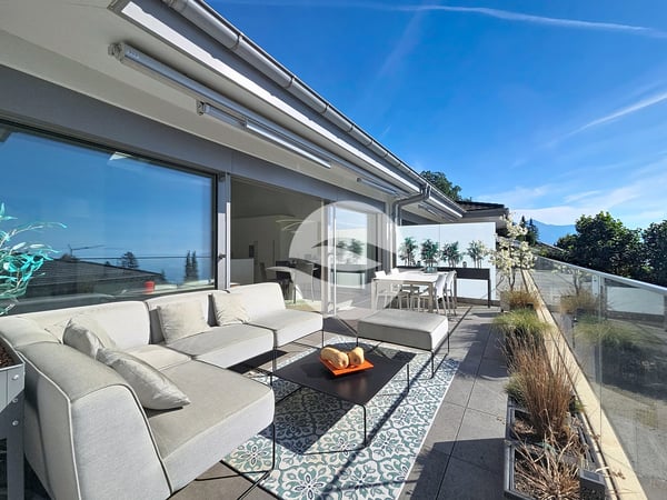 Attique d'exception au coeur du Lavaux | Vue imprenable sur le Léman 1