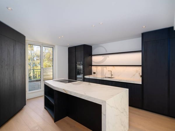 Attique clé en main, entièrement rénové à Champel 1