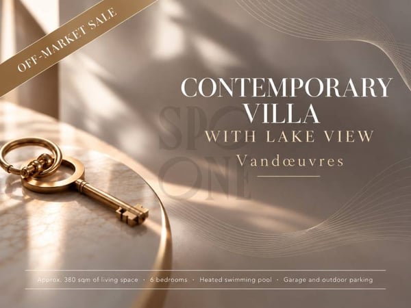 Vente confidentielle: villa contemporaine avec vue sur le lac 2