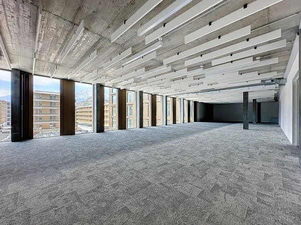 A louer au coeur de Sion, magnifiques bureaux semi-aménagés dès 70 m2 dans un nouveau quartier. 8
