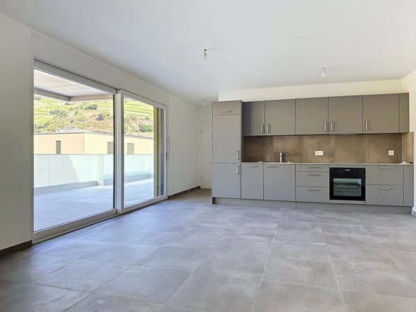 Lumineux 2.5 pièces au 2e étage avec grande terrasse - Promotion Alegria à Uvrier 1