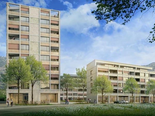 3,5 Zimmer in einem neuen Wohnkomplex in Visp 1