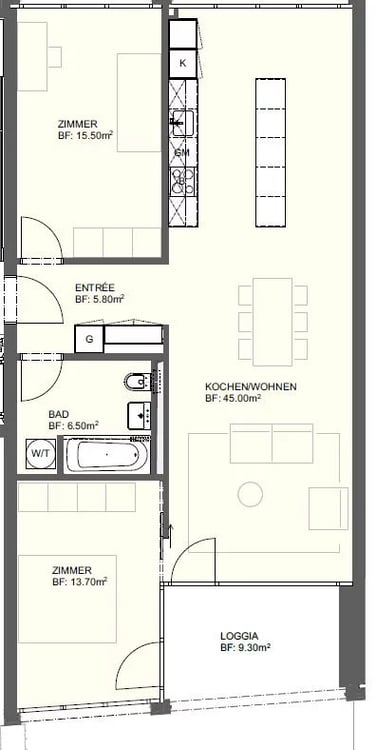 3,5 Zimmer in einem neuen Wohnkomplex in Visp 7