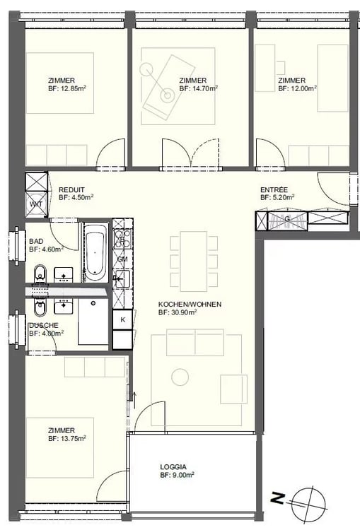 5,5-Zimmer-Wohnung zu vermieten im Herzen von Visp 6