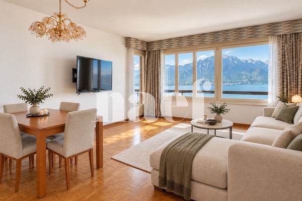 Bel appartement de 4.5 pièces avec une vue imprenable sur le lac à vendre à Montreux 7