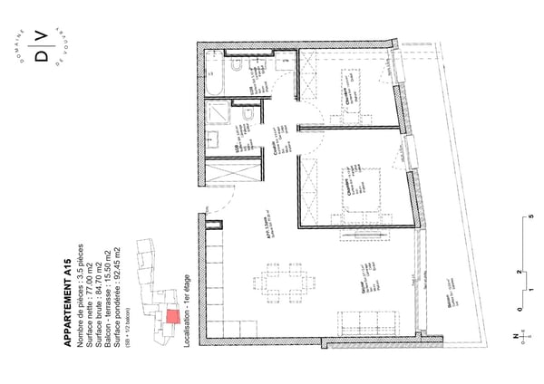 Nouvelle promotion Domaine de Vouvry - Appartement neuf de 1.5 pièces lot A15 à vendre 10