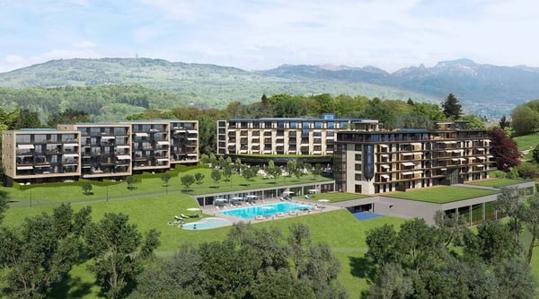 Appartement neuf de 3.5 pièces au 4ème étage avec balcon à vendre à Chexbres 4