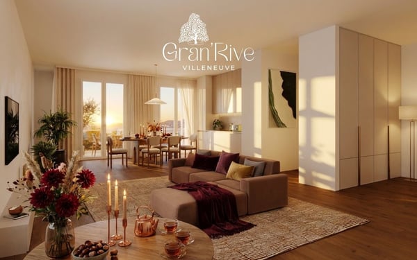 Lot A4 - Appartement neuf de 5.5 pièces dans les combles et à deux pas du lac - Promotion Gran'Rive - A vendre à Villeneuve 2