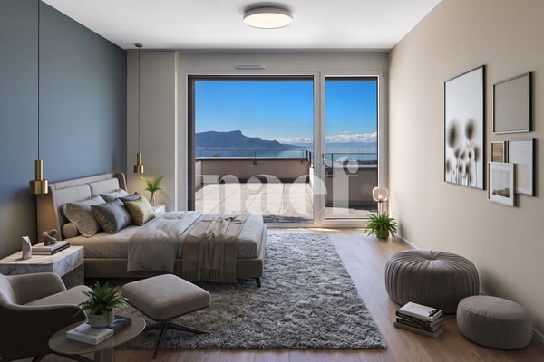 Appartement en attique de 4.5 pièces avec terrasse et vue grandiose sur le Léman à vendre sur les hauts de Montreux 8