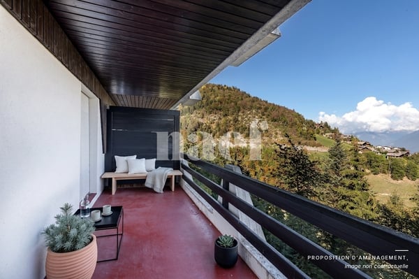 En exclusivité ! Appartement de 2.5 pièces avec vue panoramique sur la plaine du Rhône