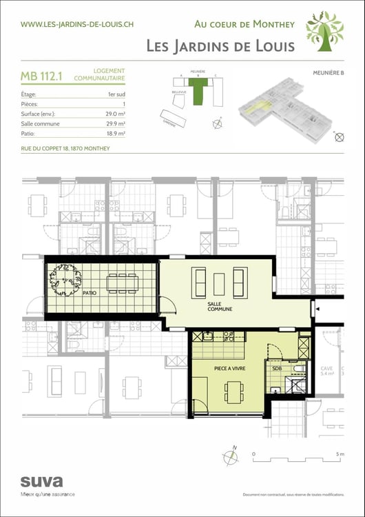 Studio au centre de Monthey 2