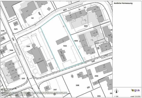 Wohnbau-Grundstück ca. 2'280 m2 im Baurecht abzugeben mit Richtprojekt 5