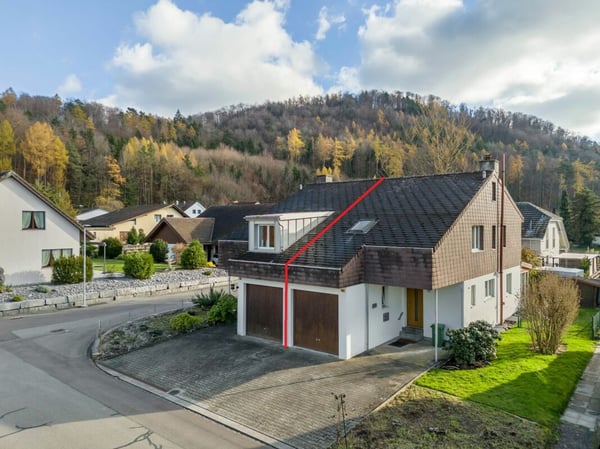 Gepflegtes 1-Zimmer-Doppeleinfamilienhaus mit Wintergarten und ausgebautem Estrich 1