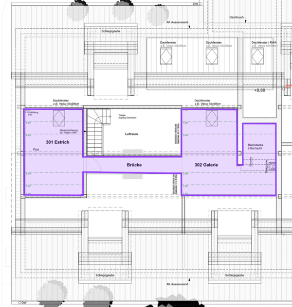 Raffinierte 1.5-Zimmer-Neubaudachwohnung mit offener Galerie und Mansardenzimmer 10