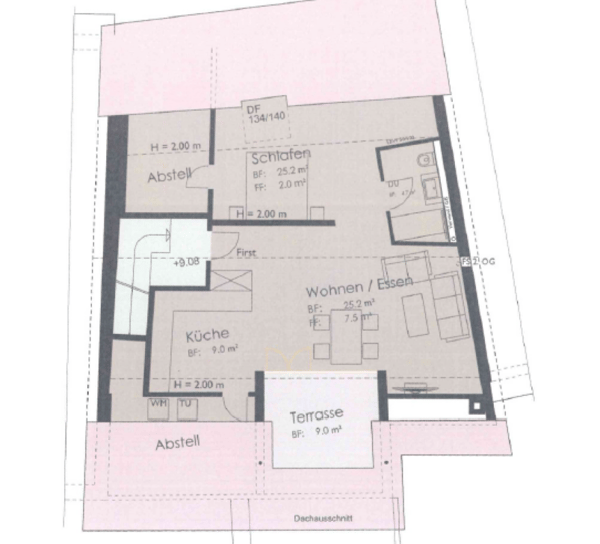 Saniertes 2.5-Zimmer-Dachloft mit sonnigem Balkon 5