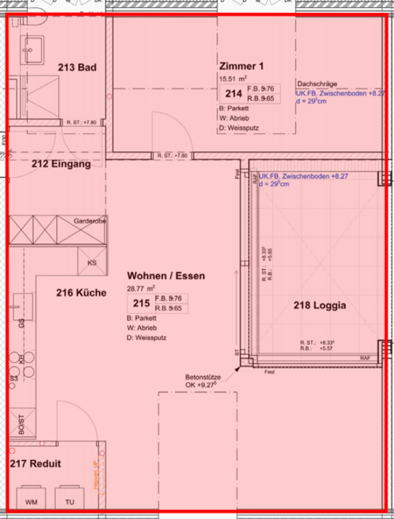 Lichtdurchflutete 1.5-Zimmer-Neubaudachwohnung an ruhiger Lage 5