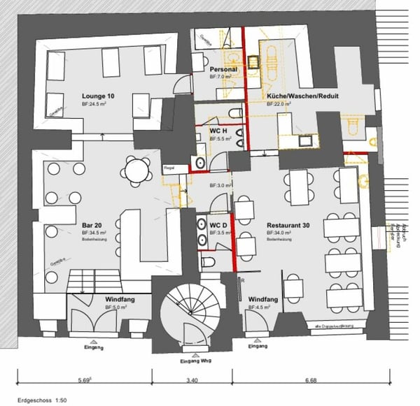 Gewerbeobjekt in historischer Liegenschaft an zentraler Lage 2