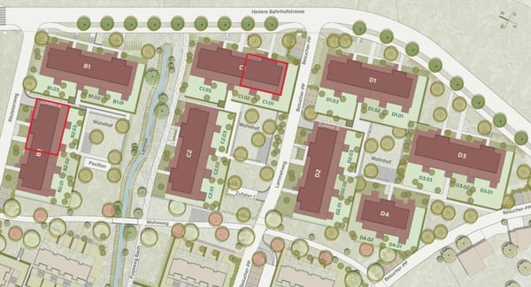 3.5 und 4.5-Zimmer-Attikawohnungen im Neubauprojekt Lammet Frick 3