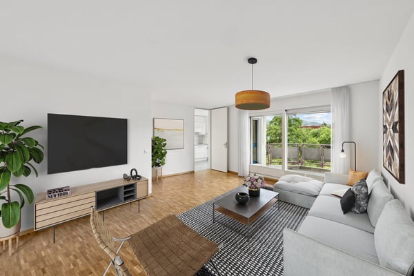 Familienfreundliche 1.5-Zimmerwohnung in grosser Gartenanlage 1