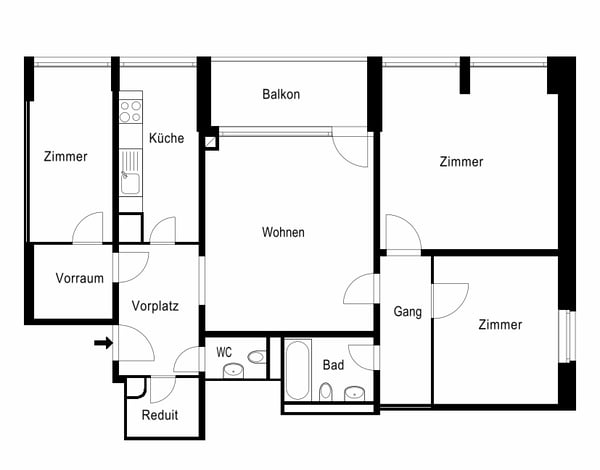 1-Zimmerwohnung mit wunderschöner Rheinaussicht 11