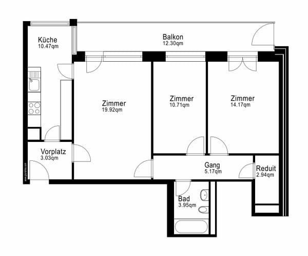 4.5 Zimmerwohnung im Lehenmattquartier mit Aussicht 7