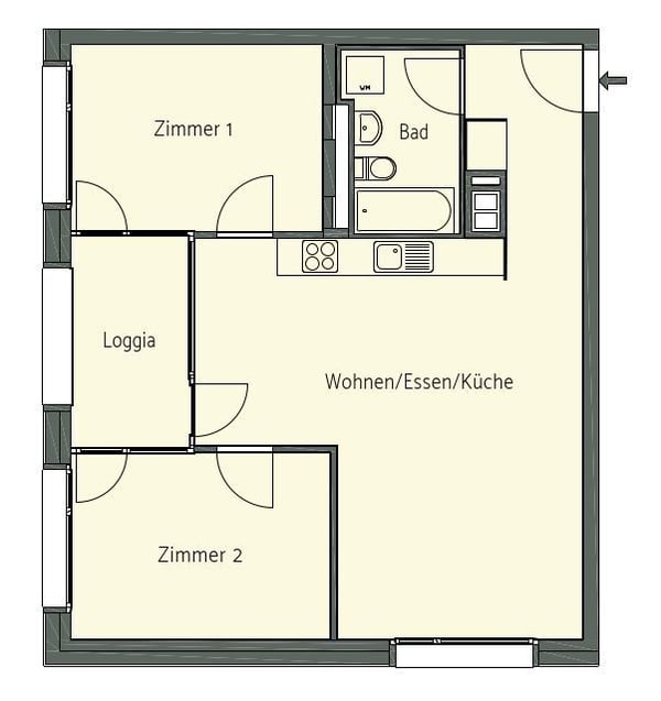 3.5-Zimmerwohnung im Citygate 6