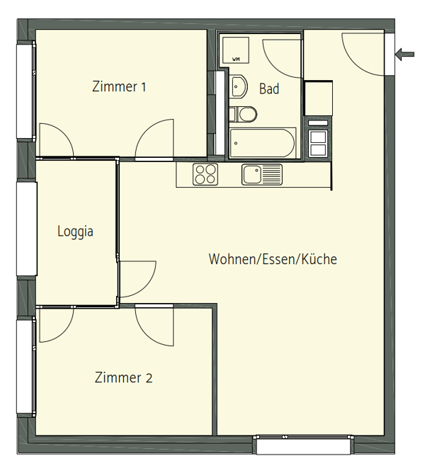 3.5-Zimmerwohnung im Citygate 5