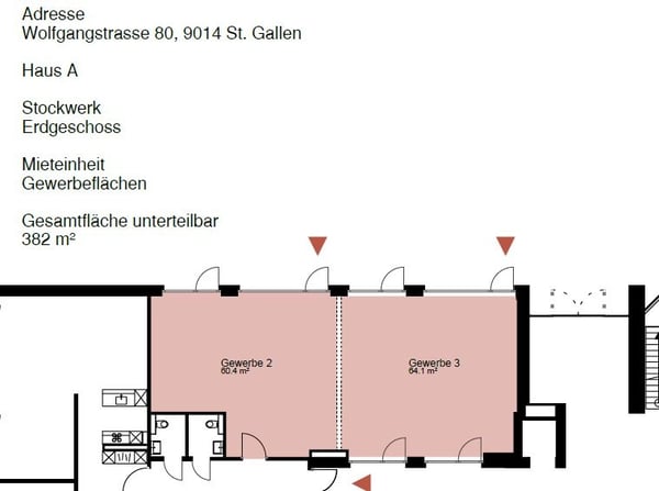 Gewerbefläche im Herzen des beliebten Wolfganghof Quartier 3