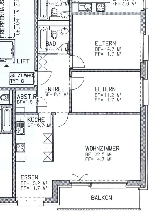Die moderne Wohnung an gut erschlossener Lage. 8