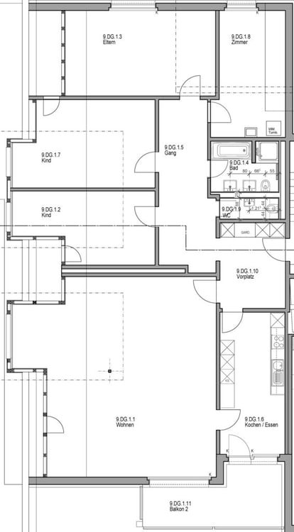 Dachwohnung mit Blick auf das Rheintal 11