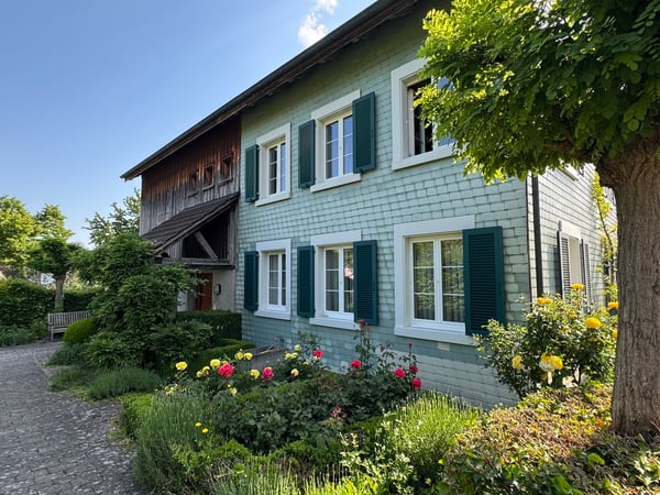 Gepflegtes Riegelhaus mit Traumgarten & Weitsicht - ausbaubar 5