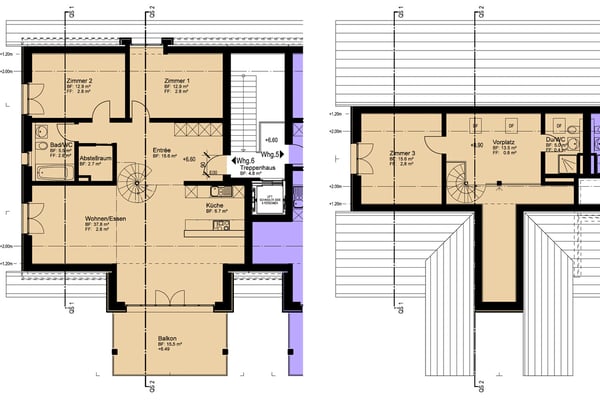 Erstklassige 4.5-Zi. Maisonette Dachwohnung 9