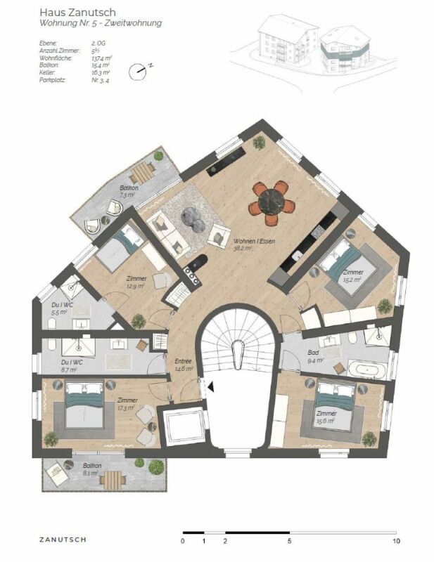 5.5 pièces nouvelle construction résidence secondaire