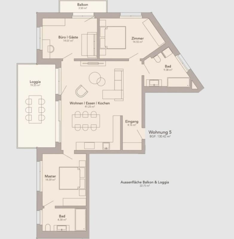 4.5-Zimmer-Wohnung 2. OG ZWEITWOHNSITZ