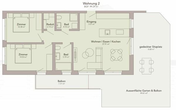 3.5-Zimmer-Wohnung 1. OG ERSTWOHNSITZ 7