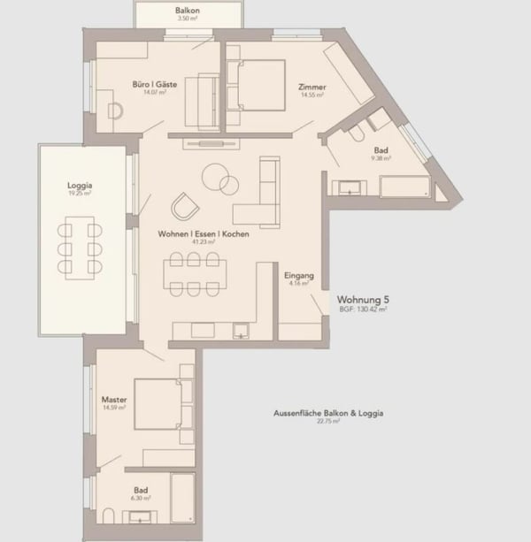 4.5-Zimmer-Wohnung 2. OG ZWEITWOHNSITZ 9