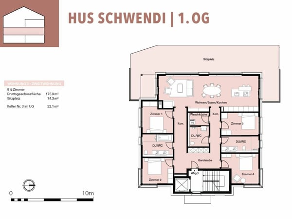 5.5-Zimmer-Wohnung ZWEITWOHNSITZ 7