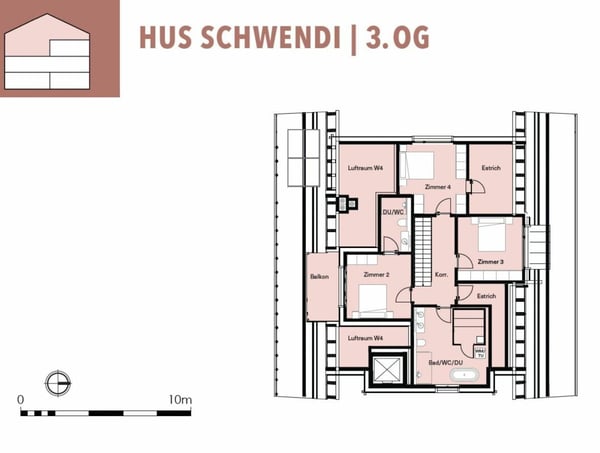 5.5-Zimmer-Maisonettewohnung ZWEITWOHNSITZ 8