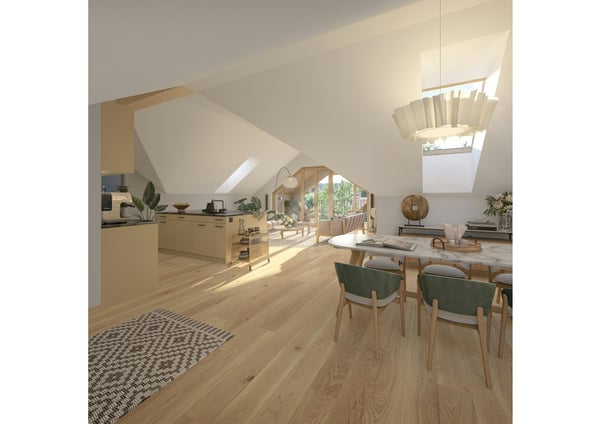 Einzigartige 1.5 Zimmer-Dachwohnung mit herrlicher Aussicht 1