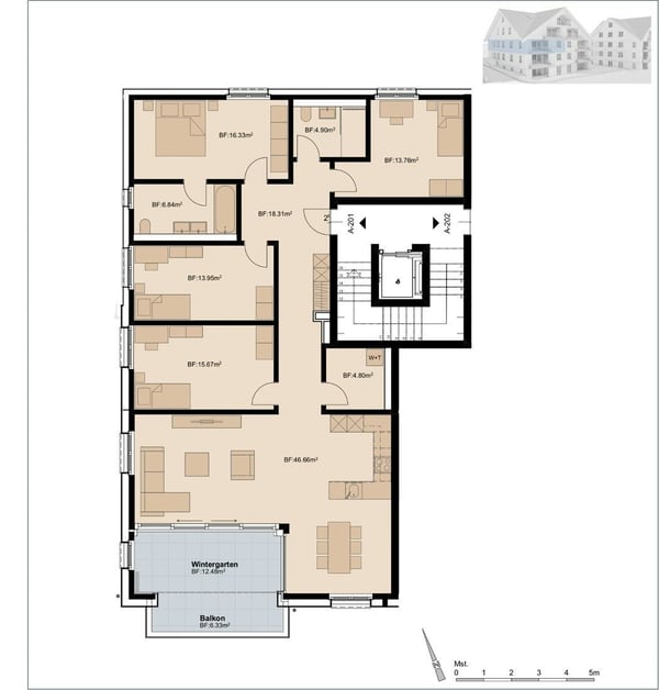 7.5 Zimmer-Wohnung für die ganze Familie 4