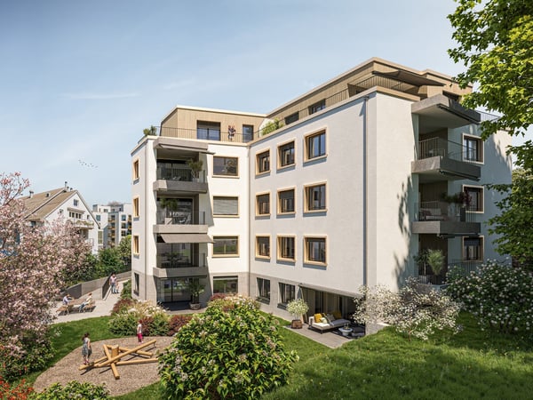 4.5 Zimmer Neubauwohnung an herrlich ruhiger Lage in Oerlikon 1