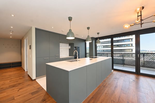 Exklusives Wohnen über den Dächern von Dübendorf – 5.5-Zimmer-Wohnung im 22. Obergeschoss (Nord) | Three Point 3