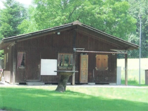 Holzchalet Elementbau mit Betonsockelfundament, Tinyhouse 1