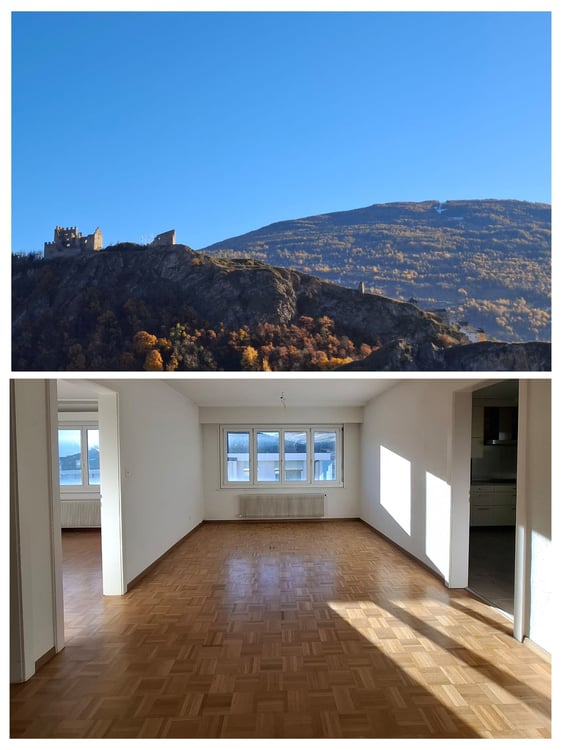 Appartement 1.5p, dernier étage, Sion 1