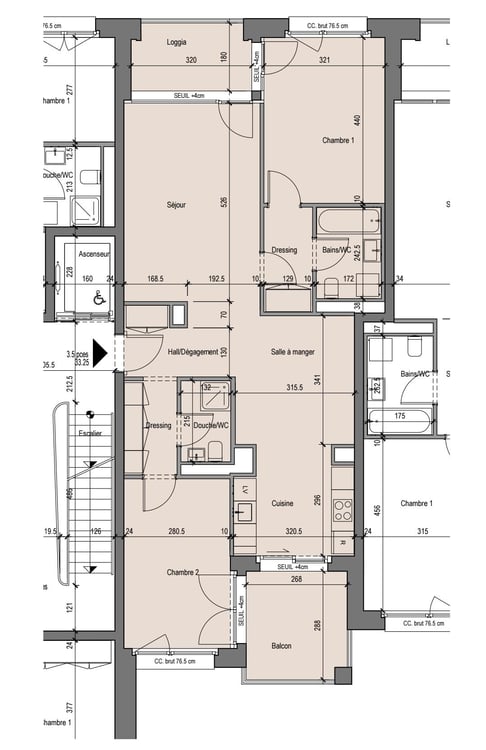 Appartement 1.5 18m2 quartier familial 5