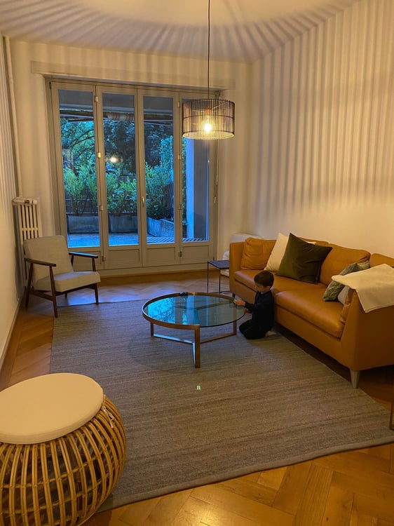 Sous-location Genève 15.12 - 31.1 6.5 pièces avec jardin