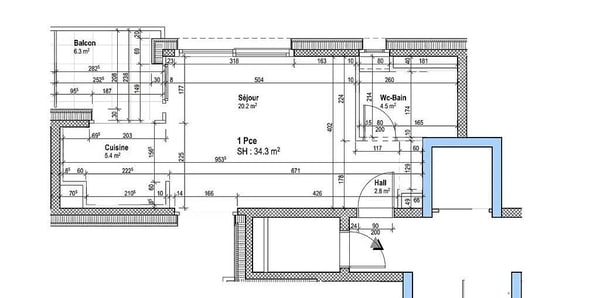 2.5-room furnished apartment Currently rented at 2.50 CHF 5